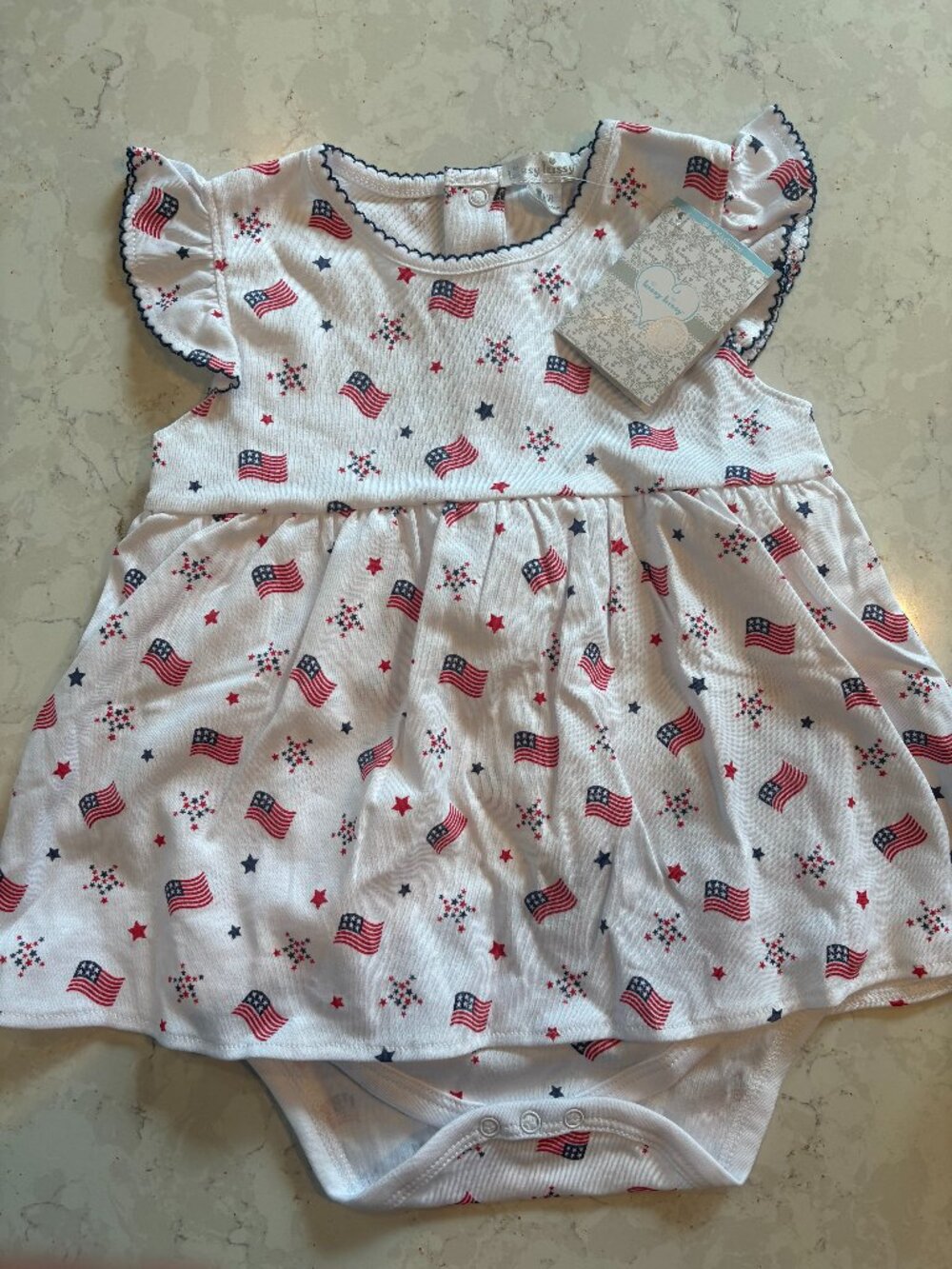 NWT Kissy Kissy Star Spirit Bodysuit Dress 12-18 mos
